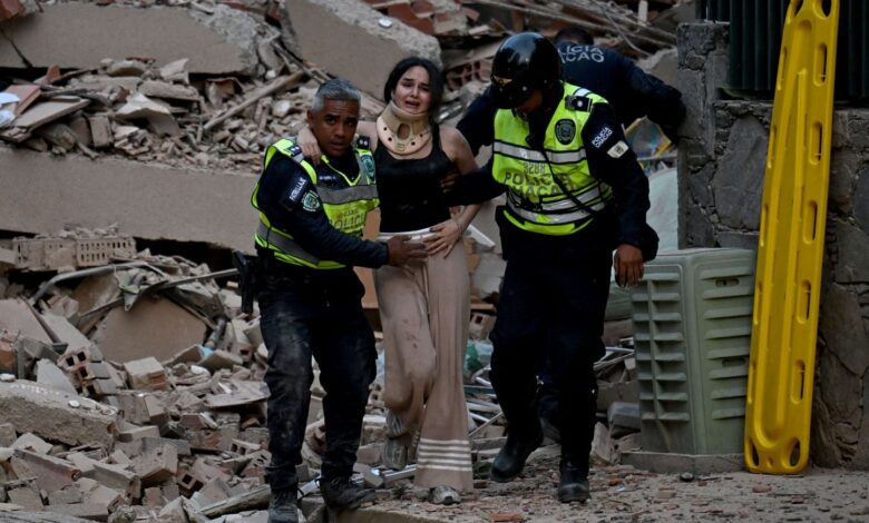Escenas de pánico, edificios derrumbados en Caracas… Dos potentes terremotos azotan Venezuela Escenas de pánico, edificios derrumbados en Caracas… Dos potentes terremotos azotan Venezuela